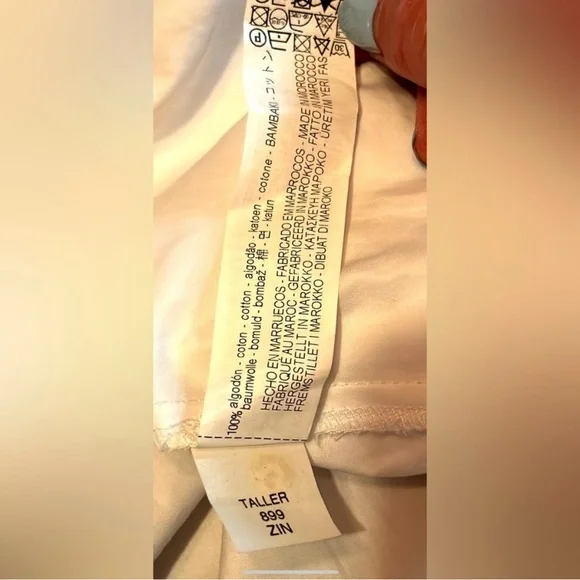 Zara Midi Shirt Dress in Snow White Women’s Size Small - Picture 9 of 11